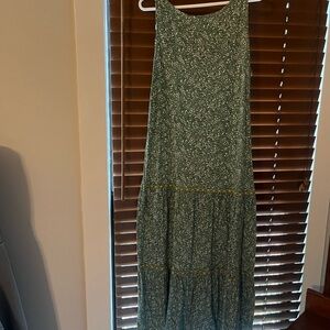 J. Jill Green Patterned Maxi Dress